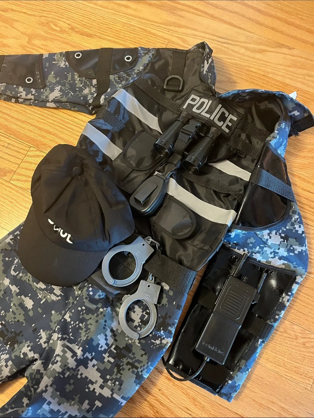 Kids Camo Police Costume Set